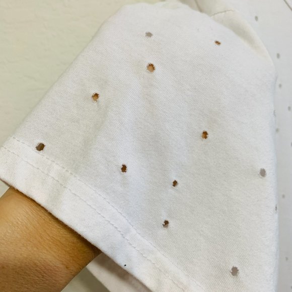 Henry & William New York Womens 3XL White T-Shirt Crew Neck Front Holes - Picture 4 of 12